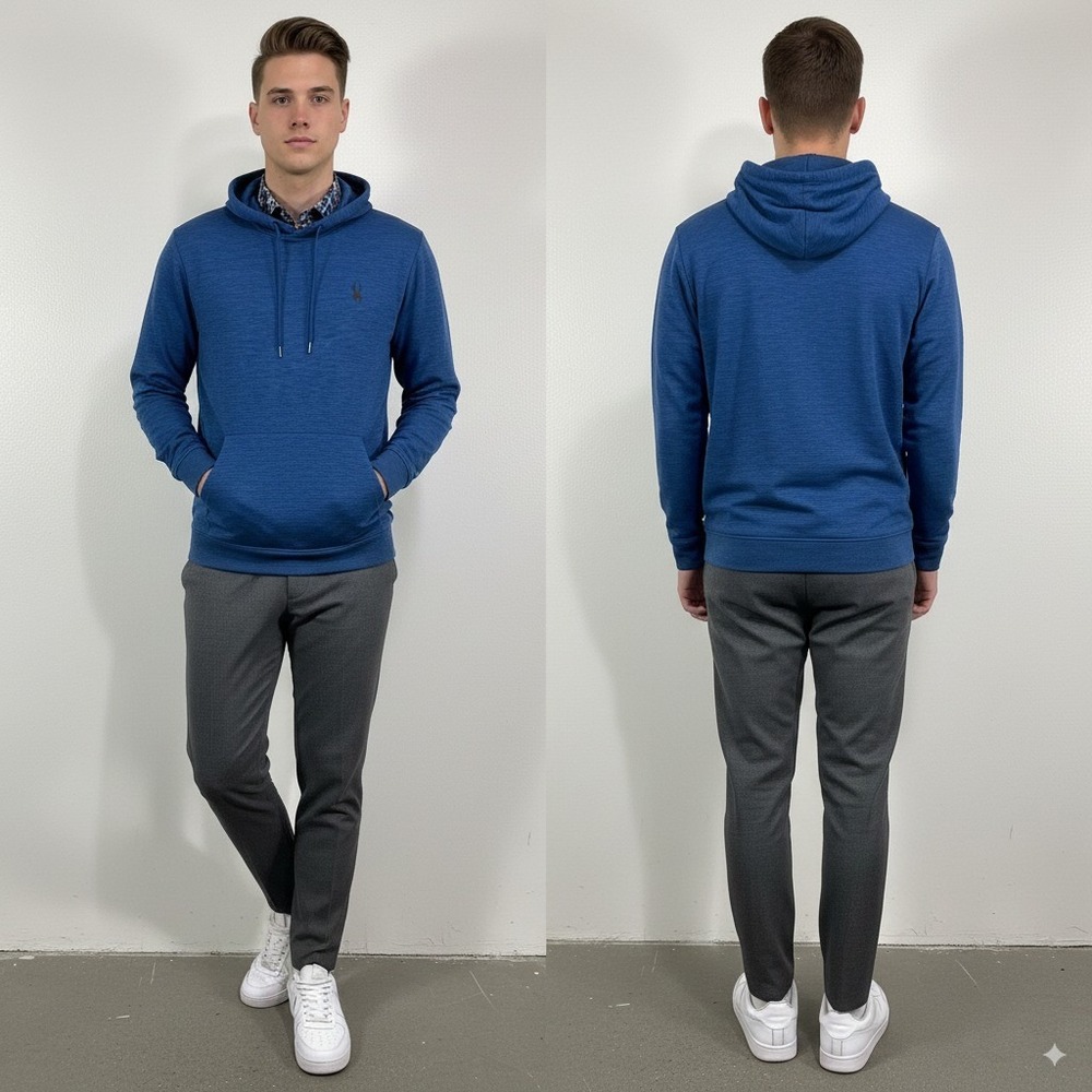 Spyder Active ProWeb Hoodie XL Blue‎ Long Sleeve Pullover Athletic Performance